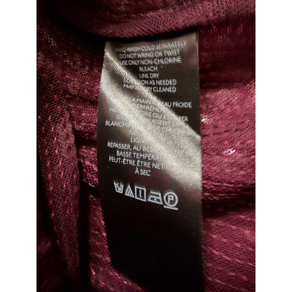 NWT Anthropologie Pilcro Sequin Buttondown Shirt Plum 3X Top Party Holiday - Picture 9 of 9